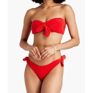 Zimmermann red terry bikini. NWT. Designer size 2. Fits US size 6-8.